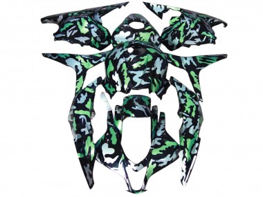 09-12 Neige Verte Camo CBR600RR Carénage Moto