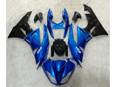 09-12 Ninja Bleu & Noir ZX6R Carénage Moto