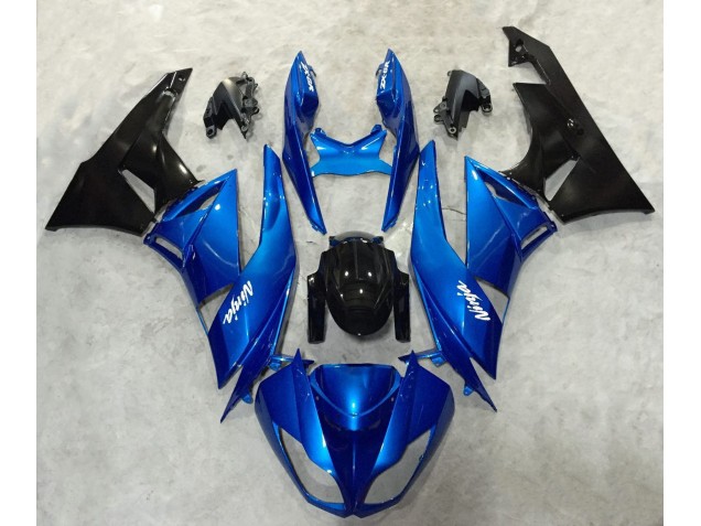 09-12 Ninja Bleu & Noir ZX6R Carénage Moto 09-12 Ninja Bleu & Noir ZX6R Carénage Moto