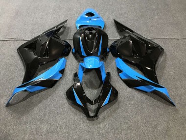 09-12 Noir Brillant & Bleu Ciel CBR600RR Carénage Moto