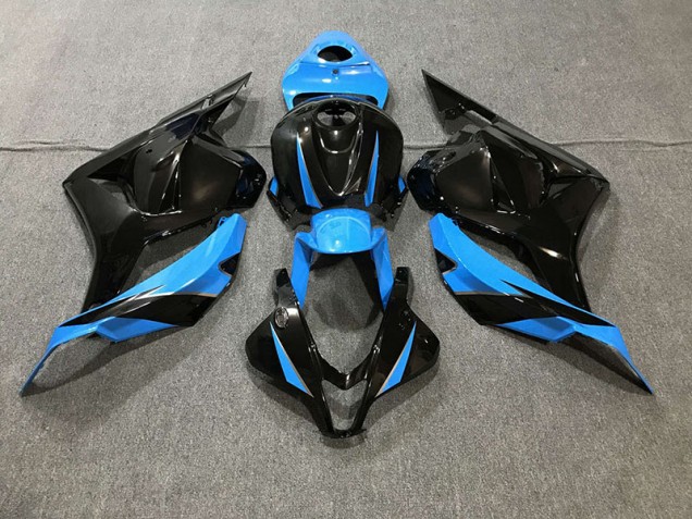 09-12 Noir Brillant & Bleu Ciel CBR600RR Carénage Moto 09-12 Noir Brillant & Bleu Ciel CBR600RR Carénage Moto