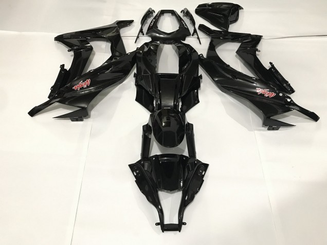 09-12 Noir Métallisé ZX6R Carénage Moto 09-12 Noir Métallisé ZX6R Carénage Moto