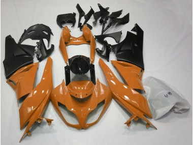 09-12 Orange Brillant & Noir ZX6R Carénage Moto