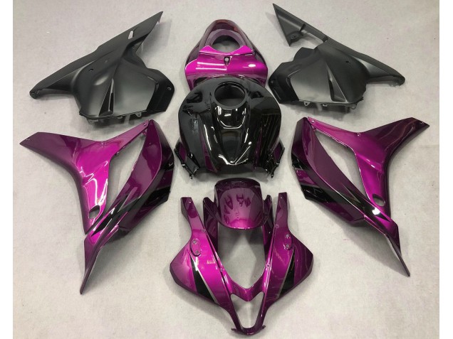 09-12 Rose Foncé Avec Du Noir CBR600RR Carénage Moto 09-12 Rose Foncé Avec Du Noir CBR600RR Carénage Moto