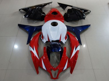 09-12 Rouge Brillant / Blanc CBR600RR Carénage Moto