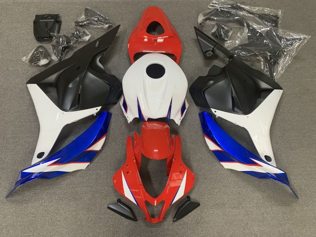 09-12 Rouge Brillant Bleu & Blanc CBR600RR Carénage Moto 09-12 Rouge Brillant Bleu & Blanc CBR600RR Carénage Moto