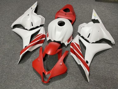 09-12 Rouge Mat / Blanc CBR600RR Carénage Moto