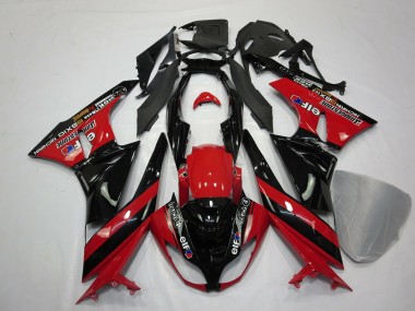 09-12 Rouge Noir ZX6R Carénage Moto