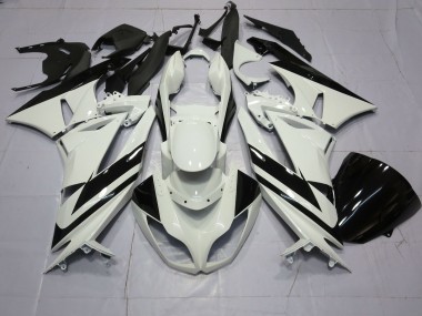 09-12 Spécial Blanc Noir ZX6R Carénage Moto