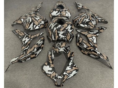 09-12 Tan & Argent Camo CBR600RR Carénage Moto