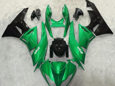 09-12 Vert Brillant Brillant ZX6R Carénage Moto