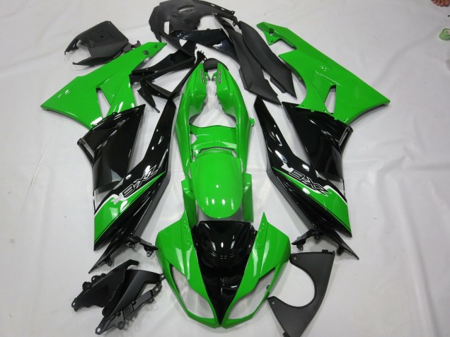 09-12 Vert Noir ZX6R Carénage Moto 09-12 Vert Noir ZX6R Carénage Moto