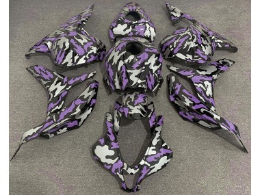 09-12 Violet & Argent Camo CBR600RR Carénage Moto