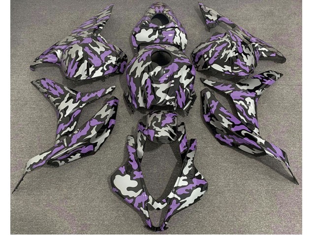 09-12 Violet & Argent Camo CBR600RR Carénage Moto 09-12 Violet & Argent Camo CBR600RR Carénage Moto