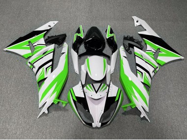 09-12 Zag Vert Blanc & Noir ZX6R Carénage Moto