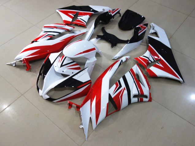09-12 Zagg Rouge Blanc ZX6R Carénage Moto 09-12 Zagg Rouge Blanc ZX6R Carénage Moto