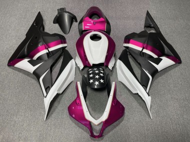 09-12 Étoile Noire Mate & Rose CBR600RR Carénage Moto