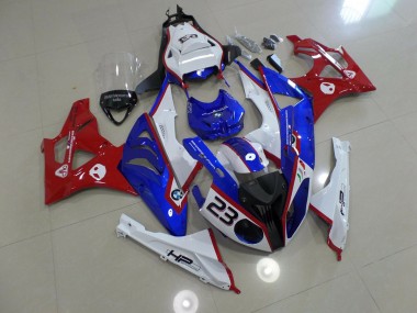 09-14 Alien Bleu & Blanc S1000RR Carénage Moto