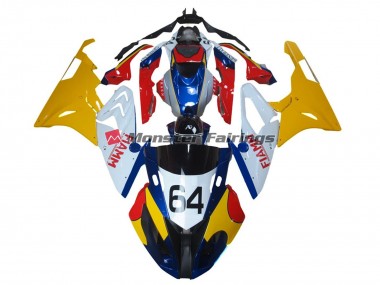 09-14 Alien Bleu & Blanc S1000RR Carénage Moto