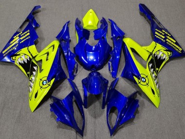 09-14 Alien Bleu & Blanc S1000RR Carénage Moto