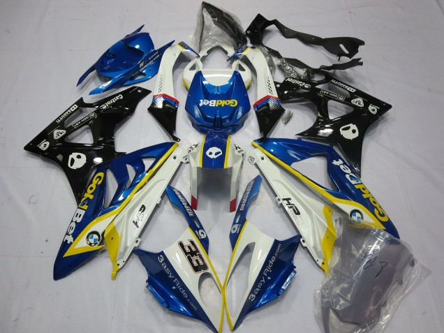 09-14 Alien Bleu & Blanc S1000RR Carénage Moto 09-14 Alien Bleu & Blanc S1000RR Carénage Moto