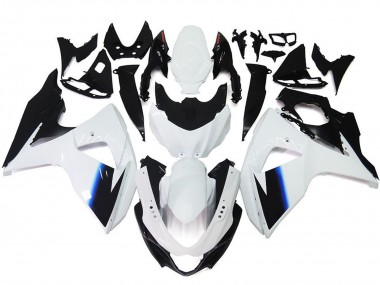 09-16 Blanc Brillant & Noir GSXR 1000 Carénage Moto