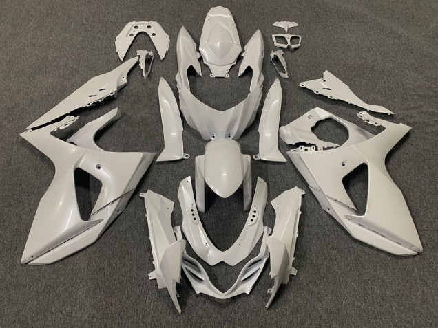 09-16 Blanc Brillant Uni GSXR 1000 Carénage Moto 09-16 Blanc Brillant Uni GSXR 1000 Carénage Moto