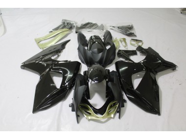 09-16 Noir Brillant Argent Mat GSXR 1000 Carénage Moto