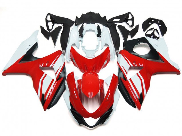 09-16 Rouge Brillant Avec Style Noir GSXR 1000 Carénage Moto 09-16 Rouge Brillant Avec Style Noir GSXR 1000 Carénage Moto
