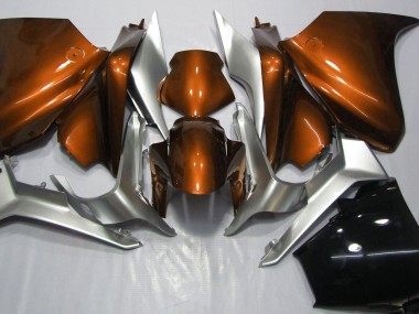 10-13 Orange & Argent VFR1200 Carénage Moto