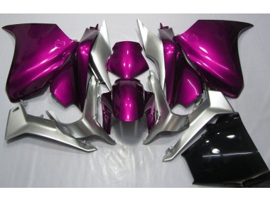 10-13 Rose Foncé & Argent VFR1200 Carénage Moto