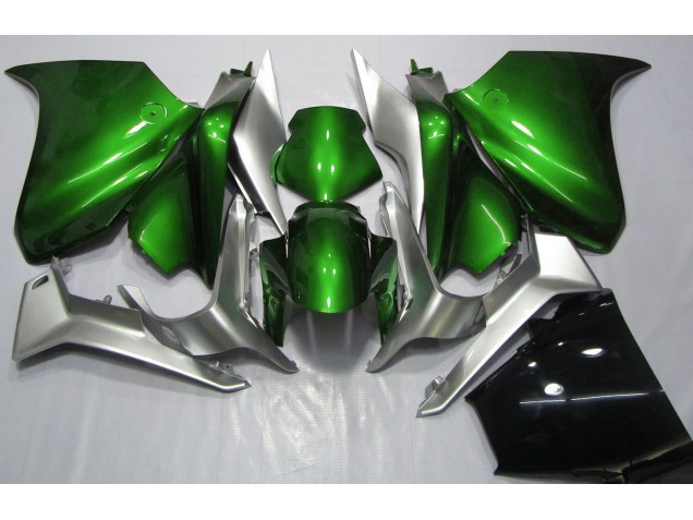 10-13 Vert Foncé & Argent VFR1200 Carénage Moto 10-13 Vert Foncé & Argent VFR1200 Carénage Moto