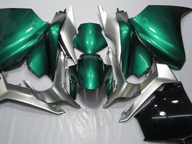 10-13 Vert Écume De Mer & Argent VFR1200 Carénage Moto