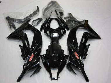 11-15 Noir Brillant Rouge ZX10R Carénage Moto
