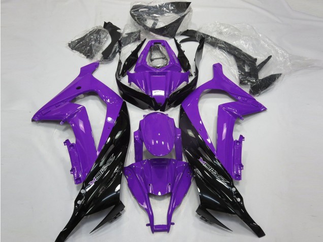 11-15 Violet Brillant & Noir ZX10R Carénage Moto 11-15 Violet Brillant & Noir ZX10R Carénage Moto