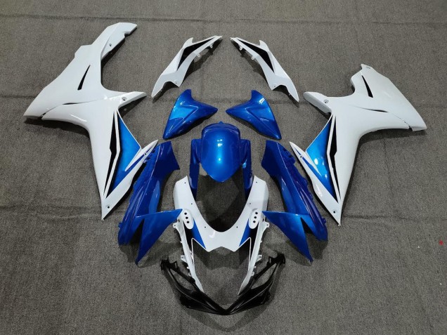 11-24 Bleu & Blanc GSXR 600-750 Carénage Moto 11-24 Bleu & Blanc GSXR 600-750 Carénage Moto