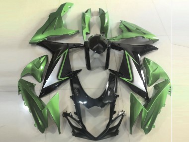 11-24 Bords Verts Brillants GSXR 600-750 Carénage Moto