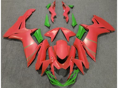 11-24 Pamplemousse Mat Rouge & Vert GSXR 600-750 Carénage Moto