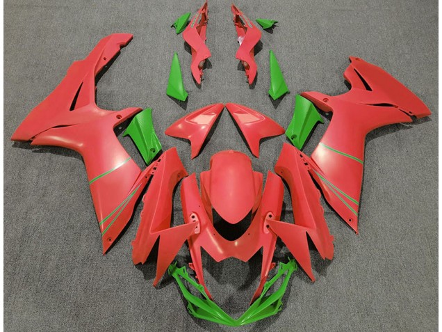 11-24 Pamplemousse Mat Rouge & Vert GSXR 600-750 Carénage Moto 11-24 Pamplemousse Mat Rouge & Vert GSXR 600-750 Carénage Moto