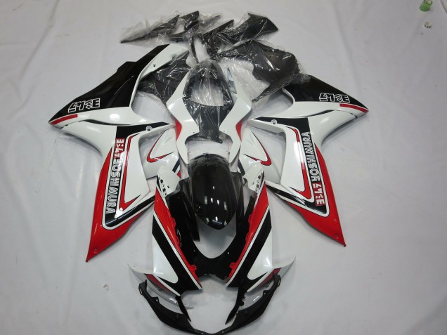 11-24 Rouge Blanc & Noir GSXR 600-750 Carénage Moto 11-24 Rouge Blanc & Noir GSXR 600-750 Carénage Moto