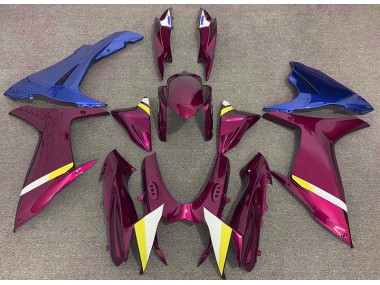 11-24 Rouge Brillant & Bleu GSXR 600-750 Carénage Moto