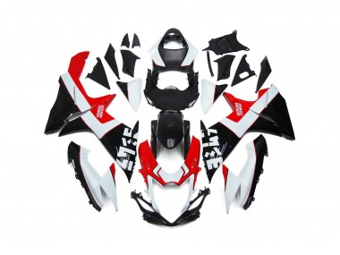 11-24 Rouge & Noir Personnalisés Avec Logos GSXR 600-750 Carénage Moto