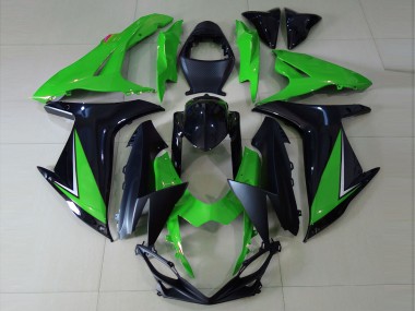 11-24 Vert Brillant & Noir GSXR 600-750 Carénage Moto
