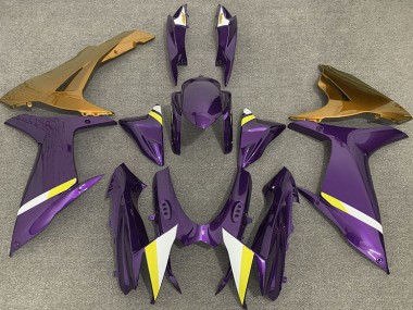 11-24 Violet Brillant & Or GSXR 600-750 Carénage Moto