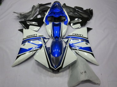 12-14 Blanc Argenté Yamalube R1 Carénage Moto