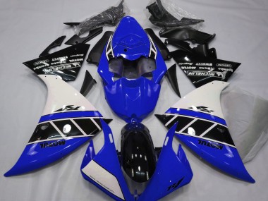 12-14 Bleu Brillant Blanc & Noir R1 Carénage Moto