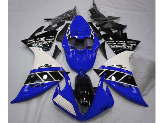 12-14 Bleu Brillant Blanc & Noir R1 Carénage Moto 12-14 Bleu Brillant Blanc & Noir R1 Carénage Moto