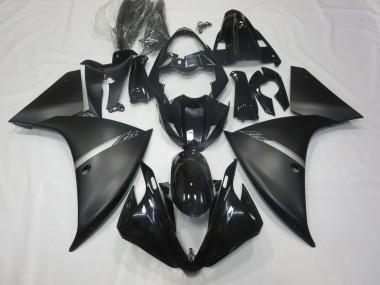 12-14 Noir Mat R1 Carénage Moto