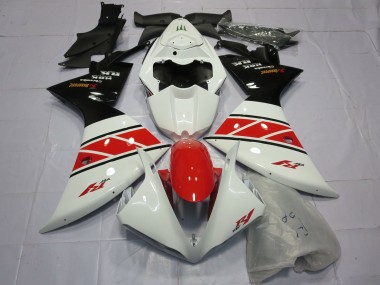 12-14 Rouge Blanc & Noir R1 Carénage Moto