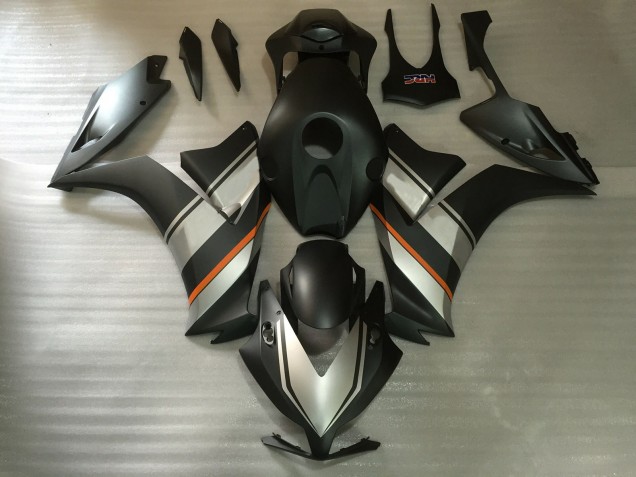 12-16 Argent Mat & Noir CBR1000RR Carénage Moto 12-16 Argent Mat & Noir CBR1000RR Carénage Moto